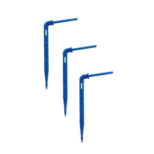 20Pcs Blue Bend Curved Arrow Drippers Micro Irrigation Syste