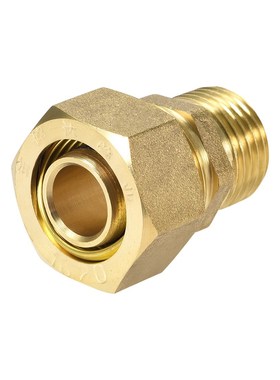 Brass Compression Tube Fitting Connector Adapter 20mm Tube O