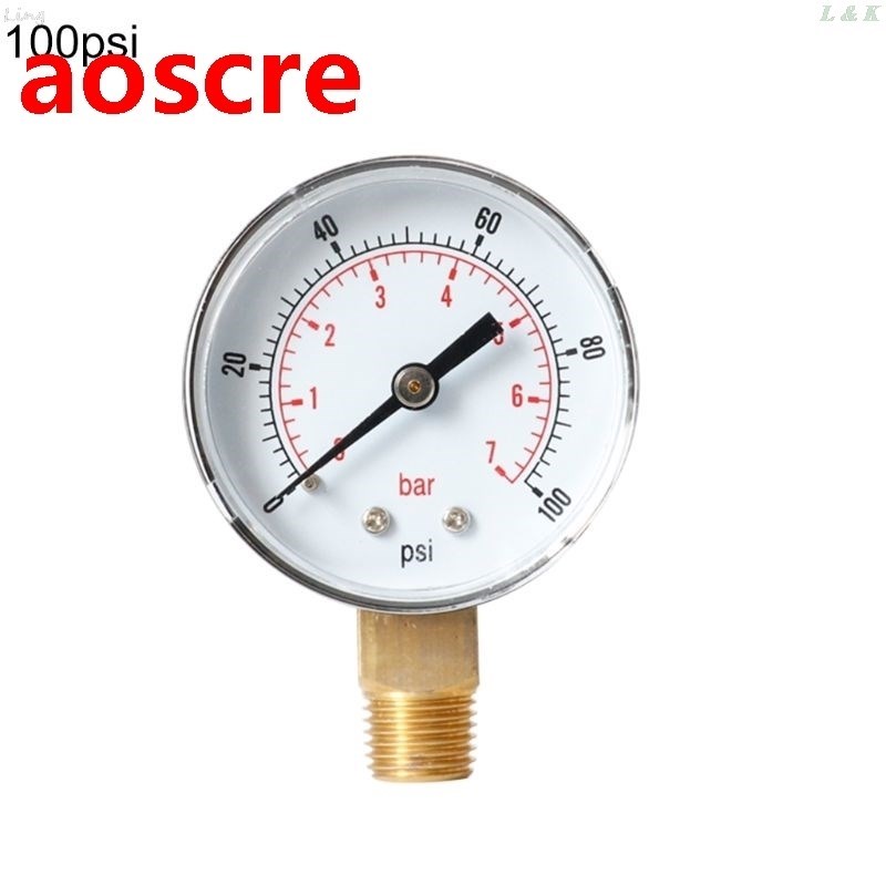 Pressure Gauge 52mm Dial 1/8