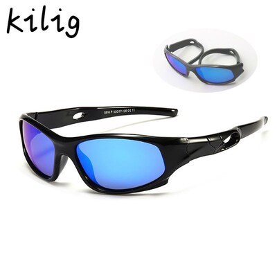 Sport Sunglasses Kids Polarized Children Sun glasses Girl B
