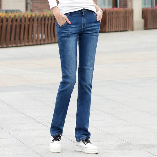 Lguc.H Women Straight Jeans 2021 Stretch Female Classic Pant