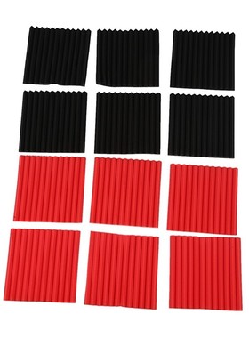 Hot 12 Pcs Acoustic Panels Soundproofing Foam Acoustic Tiles