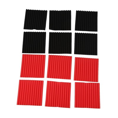 Hot 12 Pcs Acoustic Panels Soundproofing Foam Acoustic Tiles