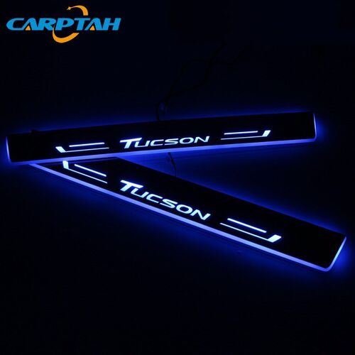 Trim Pedal Car Exterior Parts LED Door Sill Scuff Plate Path