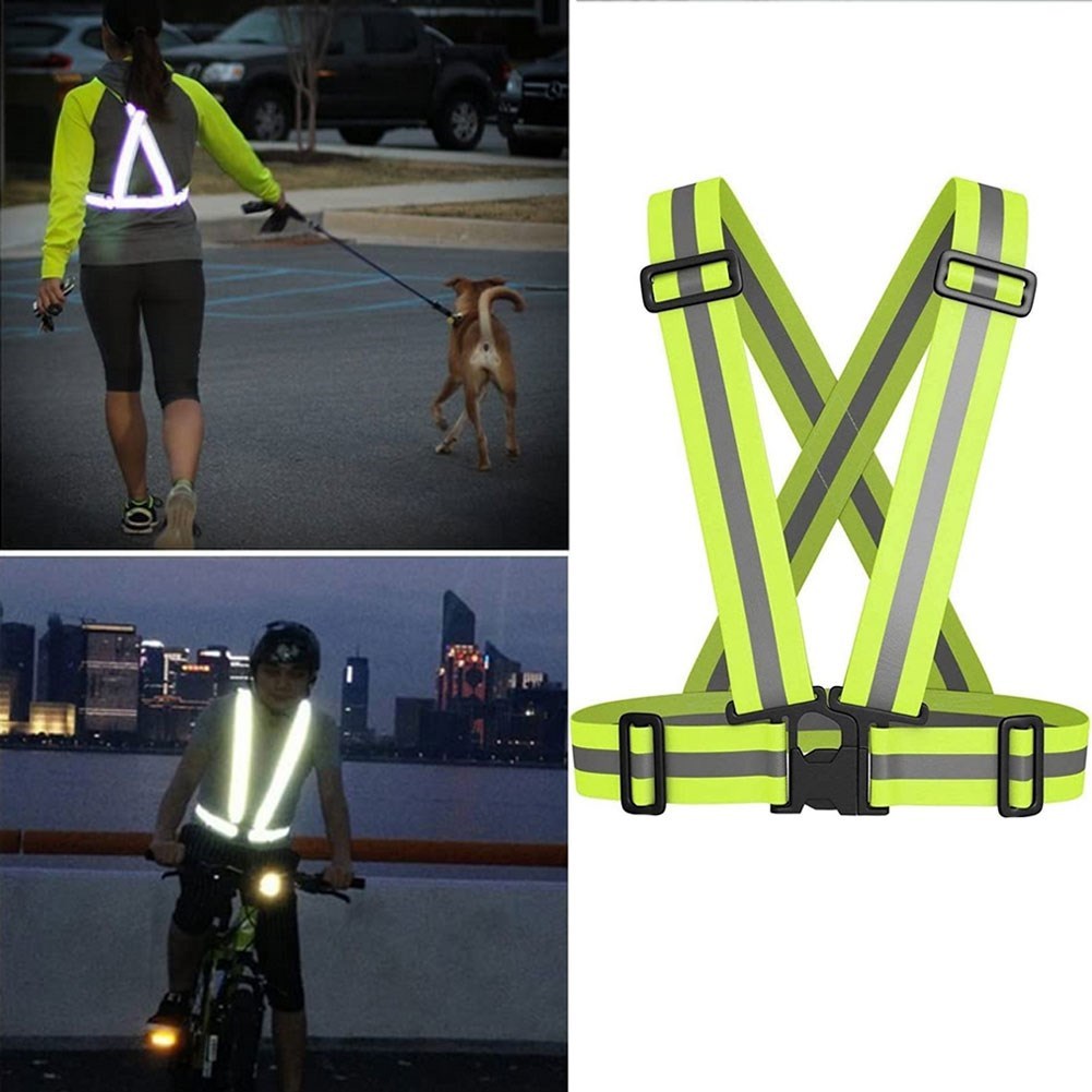 Reflective Safety Vests Adjustable Warning Vest Signal Safet