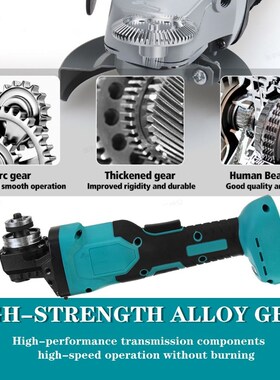 800W 100mm 3 Speed Brushless Cordless Impact Angle Grinder