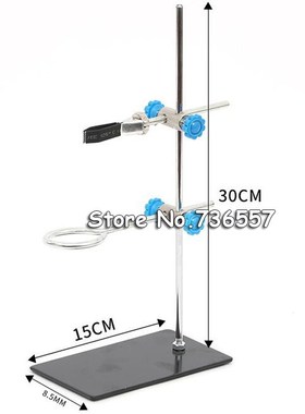 Metal Mini Lab Bracket Retort Support Stand  Clamp Flask Alc