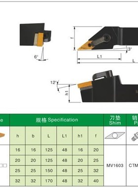 Turning tool MVJNR2525M16,turning tool  mechanical Arc turni