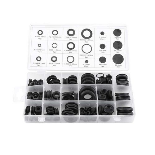 Silicone Ring 125pcs 18 Sizes Rubber Grommet Firewall Hole P