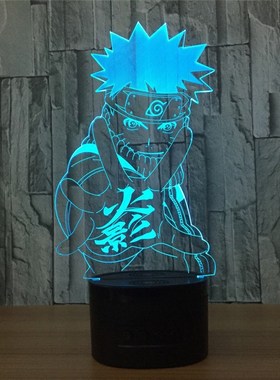 3D Lamp Anime Naruto Sasuke LED Night Light Action Figure 7