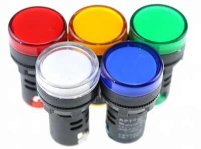 Indicator AD16-22DS DC 12V LED signal lamp Red/Green/Huang/B