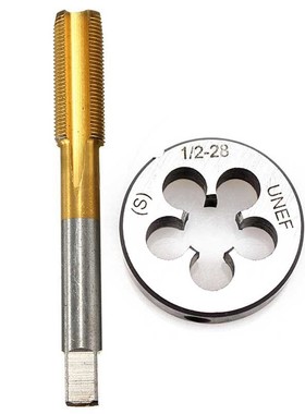 High Speed Steel 1/2 inch -28 HSS Titanium Coated Thread Tap