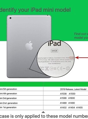 Case cover For iPad mini 1 2 3 4 5 models A1432 A1489 A1599