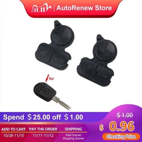2PCS/LOT 3 Buttons Remote Fob Key Buttons Repair Pad For BMW
