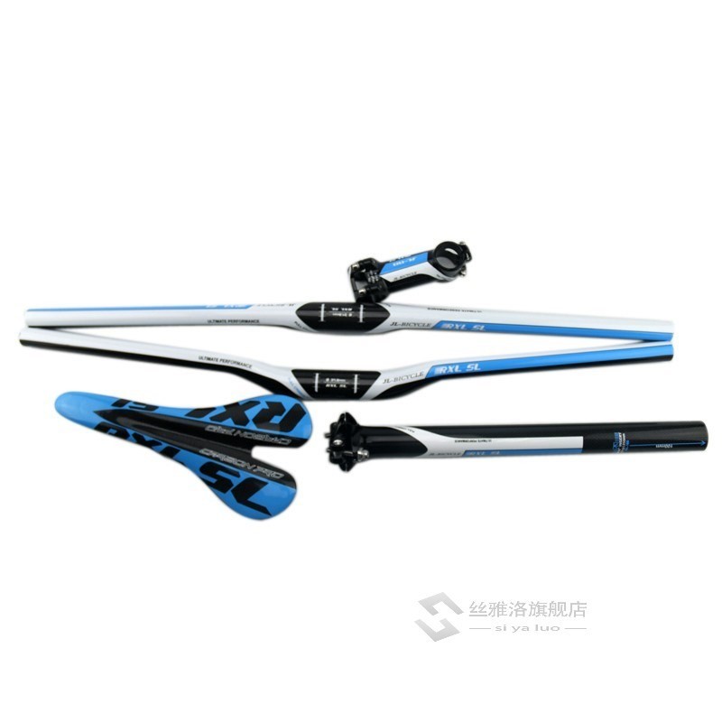 2017 Bike Carbon Handlebar MTB handle set +Stem+Seat post+Sa