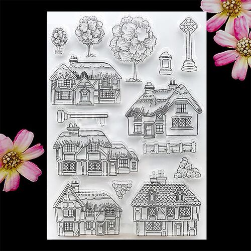 DIY House Clear Stamp Transparent Stamps Silicone Seal for