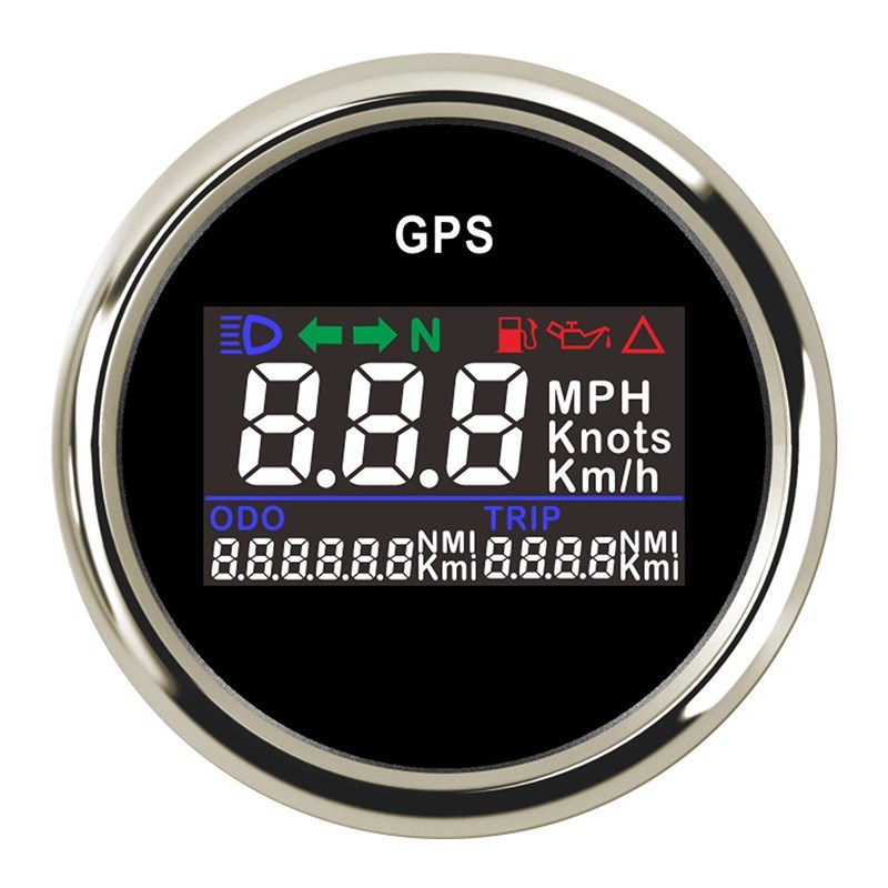 Mini 52mm GPS Speedometer Speed Gauge Odometer ATV TV Motorc