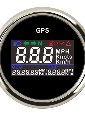 Mini 52mm GPS Speedometer Speed Gauge Odometer ATV TV Motorc