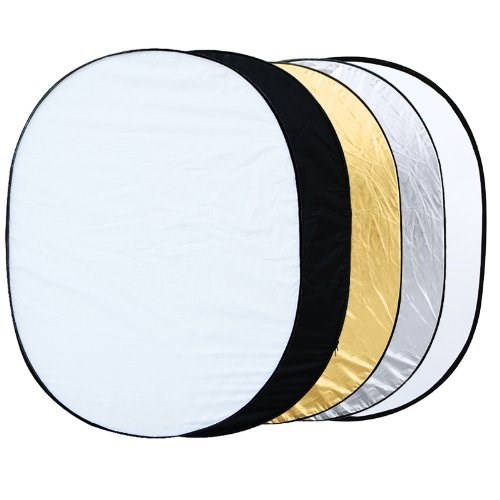EDT 5 in 1 collapsible reflector oval photo studio 90 x 120