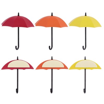 3PCS Umbrella Wall Hooks Wall Decor Portable Storage Rack