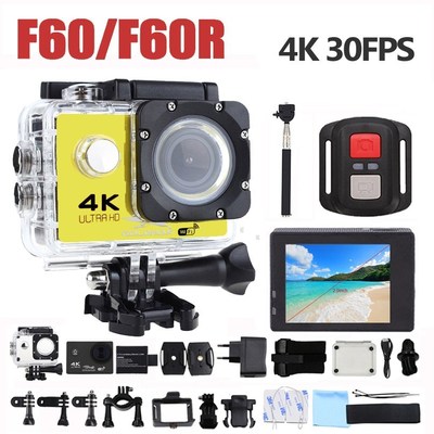 GOLDFOX Action Camera 16MP Ultra HD 4K 30fps WiFi 2.0''170D