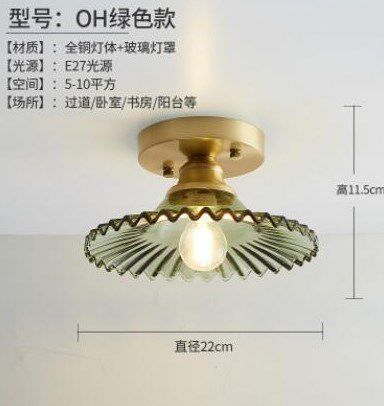 Nordic Glass Ceiling lamp Retro Loft Vintage Ceiling Light R