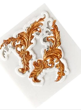 Baroque Scroll Relief Silicone Mold DIY Relief Cake Border F