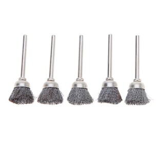 10pcs/lot Steel Wire Dremel Wire Drill Brush Burr Abrasive H