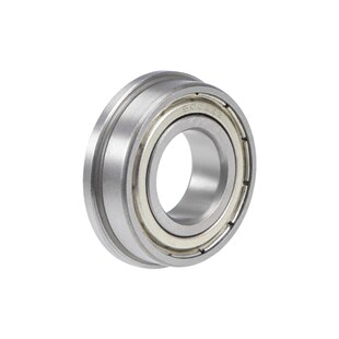 F6003ZZ Flange Ball Bearing 17x35x10mm Shielded Chrome Beari