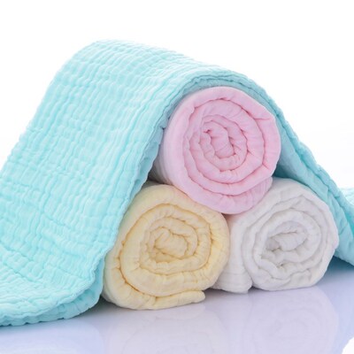 6 Layers Muslin Swaddle Baby Blankets Newborn Cotton Baby Bl