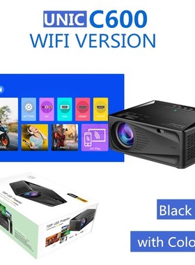 C600 Native 1080p HD Projector LED Proyector 1280x 720P 3D V