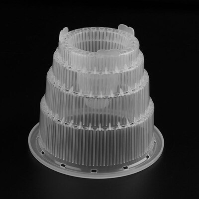 Mesh Pot Plastic Clear Orchid Flower Container Planter Home