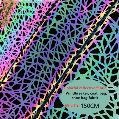50cm*150cm Colorful reflective fabric Printed fabric Lumino