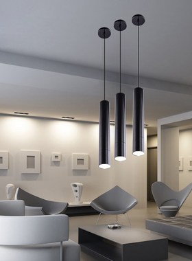 1PC Modern LED Long ube Pendant Lights Simple Nordic Restaur