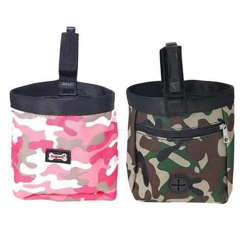 New Arrival Green/Pink Pet Dog Puppy Pouch Walking Food Trea