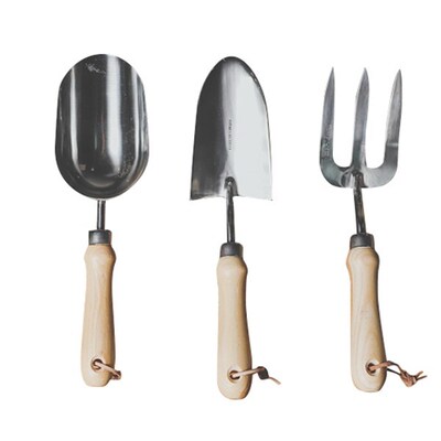 Garden Tool Set 3 Piece Cast-Aluminum Heavy Duty Gardening K