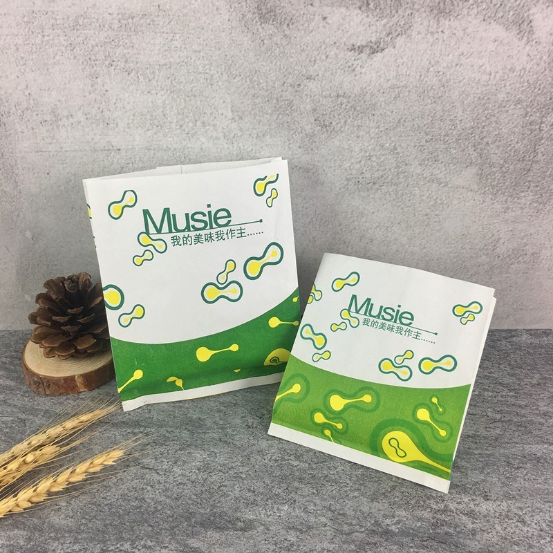 Snack bag oil proof paper bag food packaging paper bag dispo