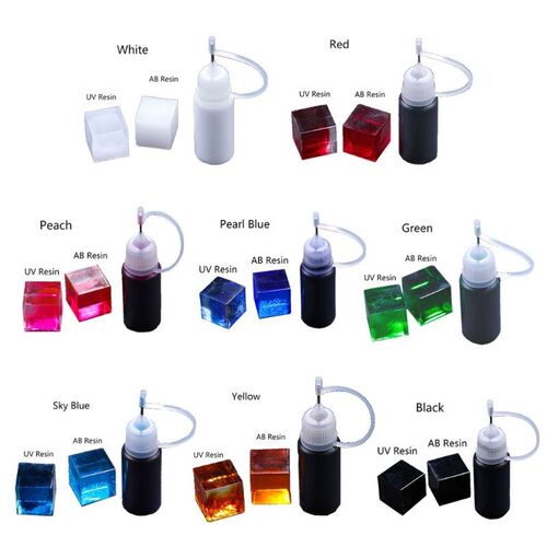 8 Colors Liquid Epoxy Resin Colorant Highly Concentrated Res
