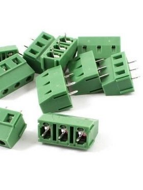 10 Pieces 3Pin 7.5mm Spacing 300V 10A PCB Mount Type Termina