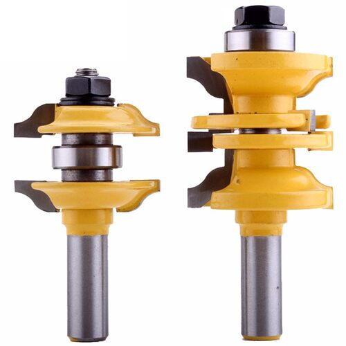 2Pcs 12mm Shank Entry  Interior Door Ogee Router Bit Matche