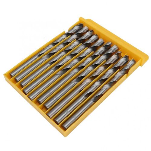1 Box Twisted Drill Bits High Speed Steel Straight Shank Hol