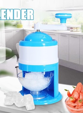 Manual Ice Crusher with Transparent Bowl Mini Handheld Easy