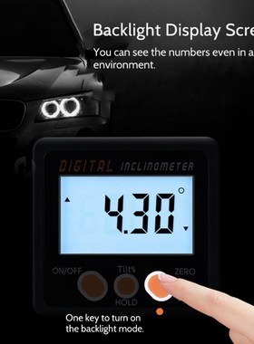 Digital Inclinometer 0-360 Angle Triangle Ruler Electronic P