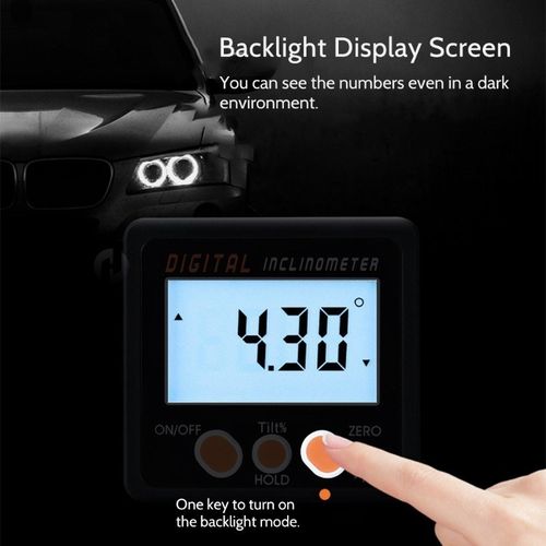 Digital Inclinometer 0-360 Angle Triangle Ruler Electronic P