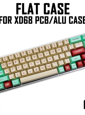 Anodized Aluminium flat case with metal feet for custom mech