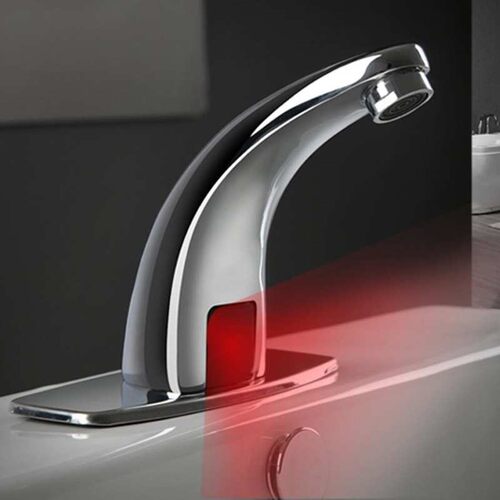 Basin Faucet G1/2in Automatic Infrared Water Faucet Bathroom