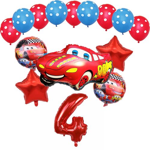 1set Cartoon Cars Lightning McQueen Theme Balloon 36inch Nu