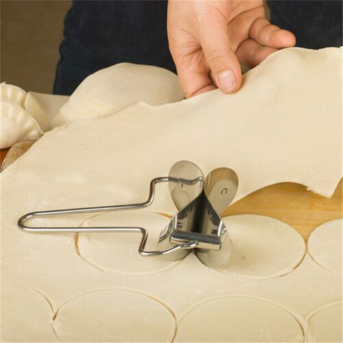 1Pc Stainless Steel Dumpling Wraper Mould Dough Circle Rolle
