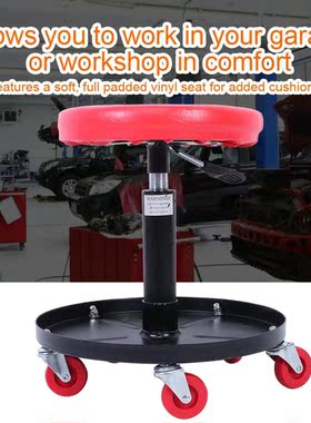 TAS1505 Pneumatic Stool Adjustable Mechanic Rolling Lift Sea