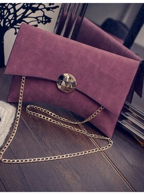 NIGEDU Design Women Clutch Bag Faux Suede Ladies Shoulder B